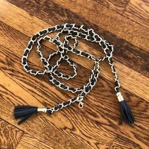 Guess Marciano black and gold chain belt